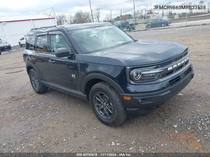 2021 Ford Bronco Sport Big Bend VIN: 3FMCR9B63MRB33538 Lot: 40793616