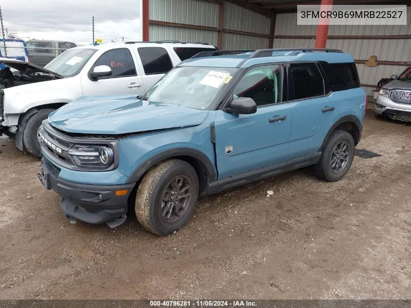 2021 Ford Bronco Sport Big Bend VIN: 3FMCR9B69MRB22527 Lot: 40796281