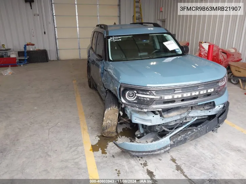 2021 Ford Bronco Sport Big Bend VIN: 3FMCR9B63MRB21907 Lot: 40803943