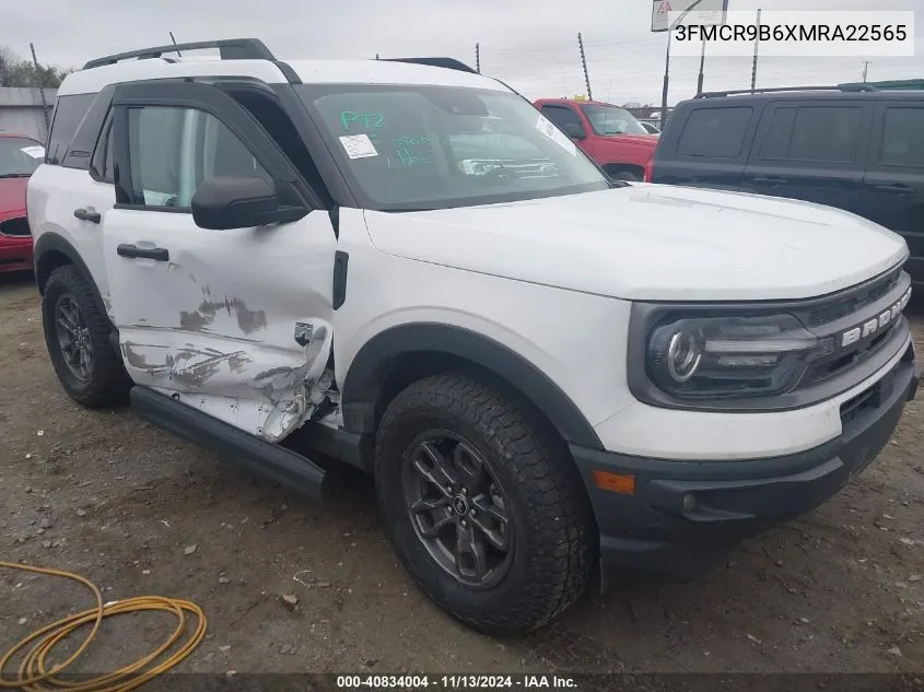 2021 Ford Bronco Sport Big Bend VIN: 3FMCR9B6XMRA22565 Lot: 40834004