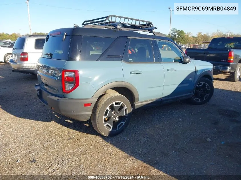 2021 Ford Bronco Sport Outer Banks VIN: 3FMCR9C69MRB04849 Lot: 40836702