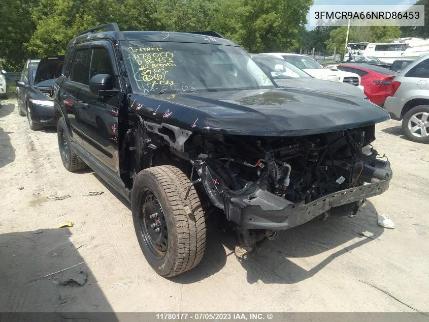 2022 Ford Bronco Sport VIN: 3FMCR9A66NRD86453 Lot: 11780177