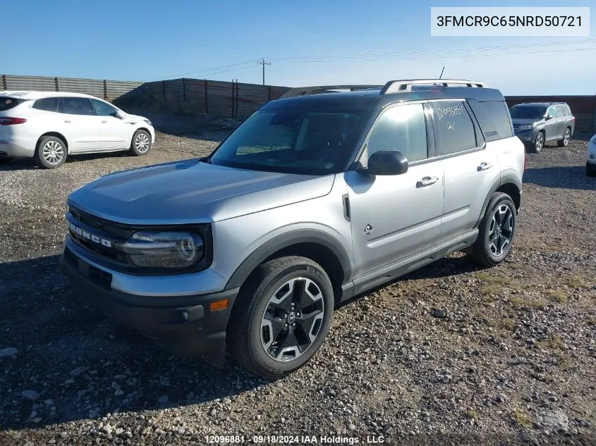 2022 Ford Bronco Sport Outer Banks VIN: 3FMCR9C65NRD50721 Lot: 12096881