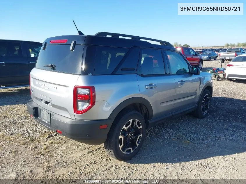 2022 Ford Bronco Sport Outer Banks VIN: 3FMCR9C65NRD50721 Lot: 12096881