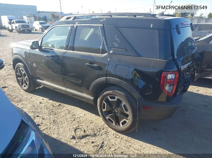 2022 Ford Bronco Sport Outer Banks VIN: 3FMCR9C66NRE13549 Lot: 12132829