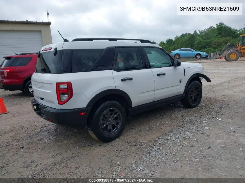 2022 Ford Bronco Sport Big Bend VIN: 3FMCR9B63NRE21609 Lot: 39358076