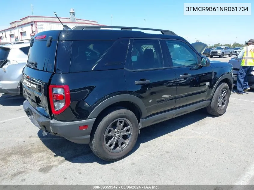 2022 Ford Bronco Sport Big Bend VIN: 3FMCR9B61NRD61734 Lot: 39359947