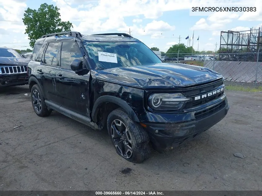 2022 Ford Bronco Sport Outer Banks VIN: 3FMCR9C6XNRD30383 Lot: 39665660