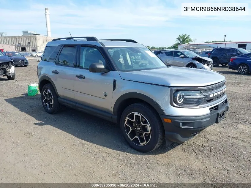 2022 Ford Bronco Sport Big Bend VIN: 3FMCR9B66NRD38644 Lot: 39705998