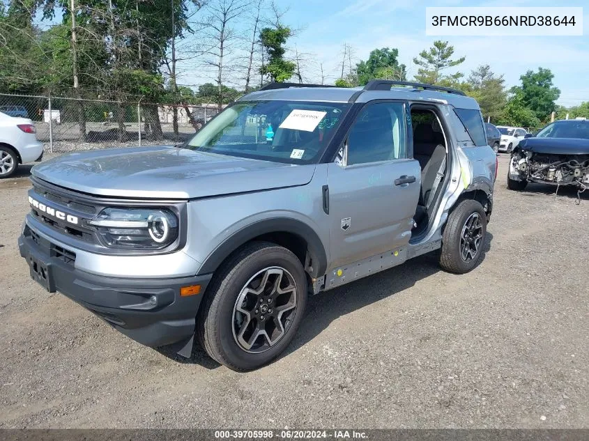 2022 Ford Bronco Sport Big Bend VIN: 3FMCR9B66NRD38644 Lot: 39705998