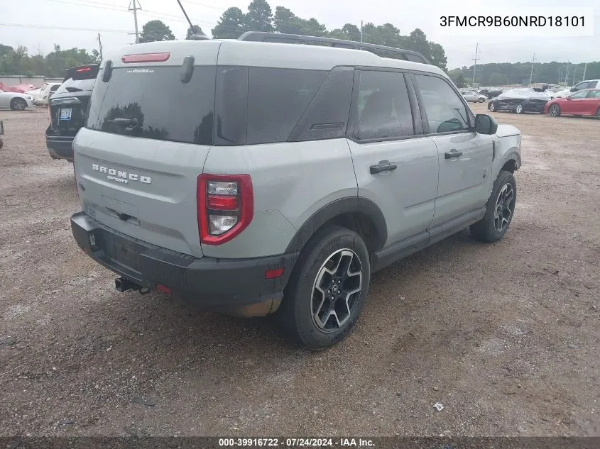 2022 Ford Bronco Sport Big Bend VIN: 3FMCR9B60NRD18101 Lot: 39916722