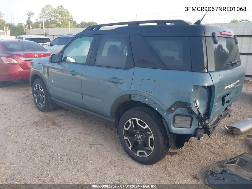 2022 Ford Bronco Sport Outer Banks VIN: 3FMCR9C67NRE01068 Lot: 39982257