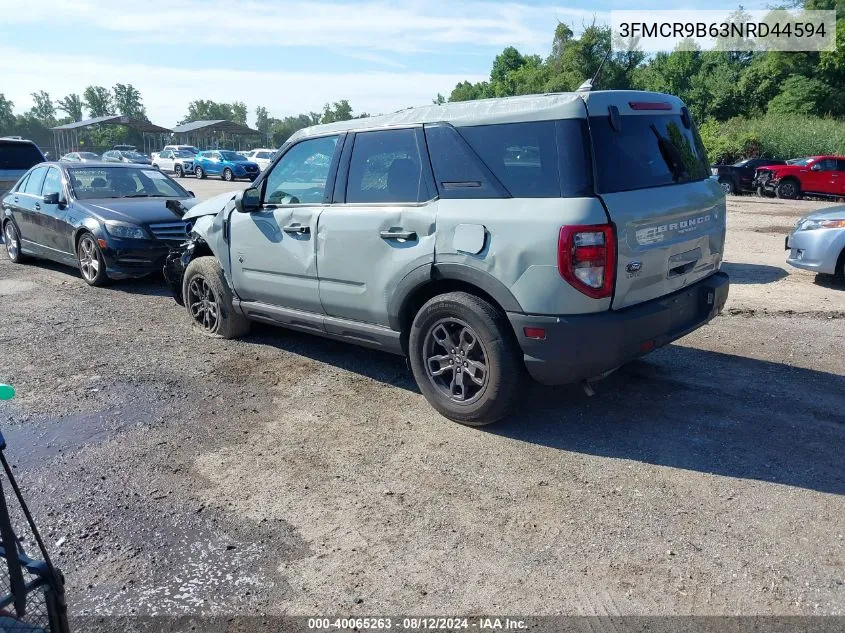 2022 Ford Bronco Sport Big Bend VIN: 3FMCR9B63NRD44594 Lot: 40065263