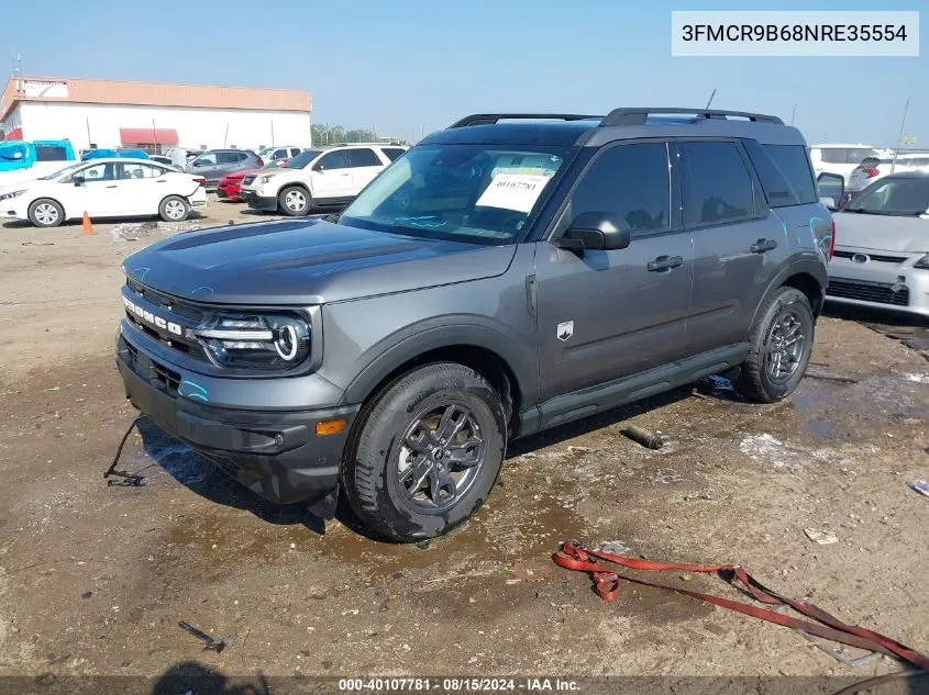 2022 Ford Bronco Sport Big Bend VIN: 3FMCR9B68NRE35554 Lot: 40107781