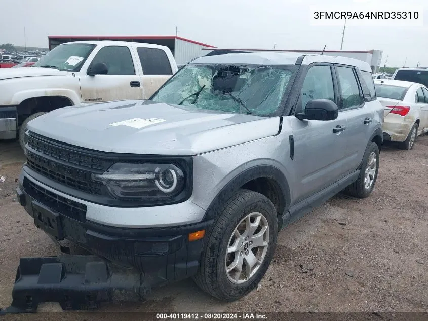 3FMCR9A64NRD35310 2022 Ford Bronco Sport