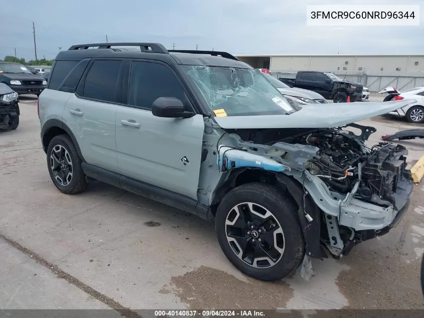 2022 Ford Bronco Sport Outer Banks VIN: 3FMCR9C60NRD96344 Lot: 40140837