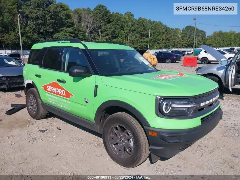 2022 Ford Bronco Sport Big Bend VIN: 3FMCR9B68NRE34260 Lot: 40196913