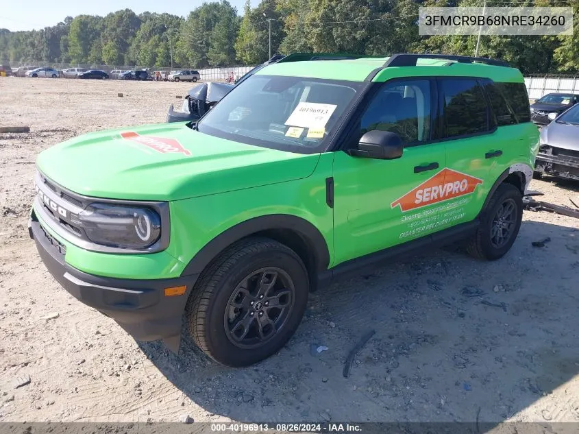 2022 Ford Bronco Sport Big Bend VIN: 3FMCR9B68NRE34260 Lot: 40196913