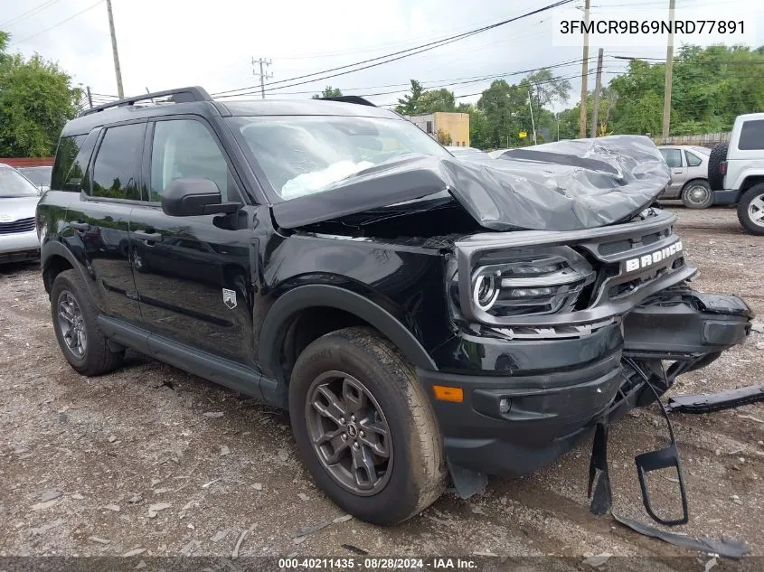 2022 Ford Bronco Sport Big Bend VIN: 3FMCR9B69NRD77891 Lot: 40211435