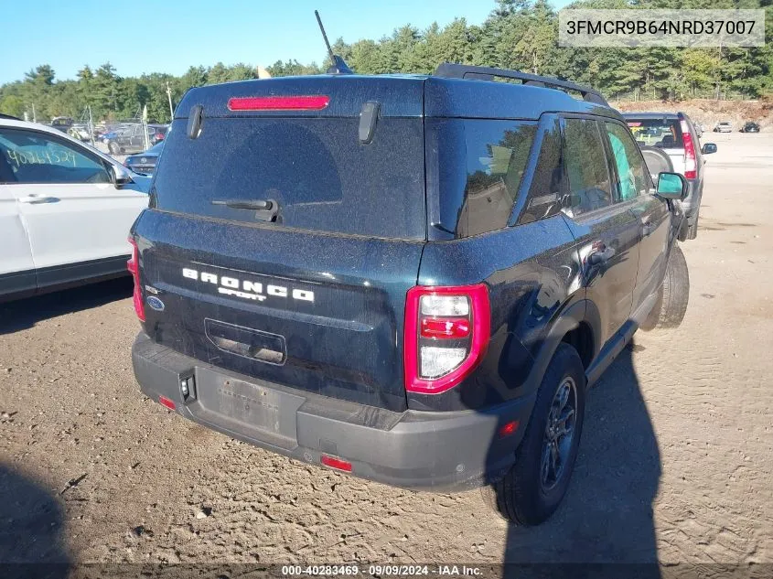 2022 Ford Bronco Sport Big Bend VIN: 3FMCR9B64NRD37007 Lot: 40283469