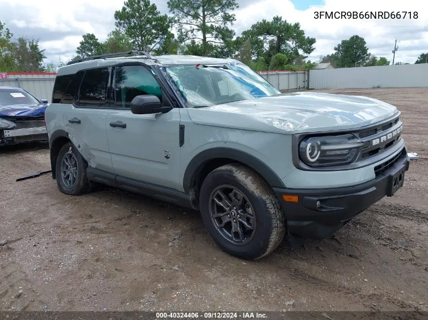 2022 Ford Bronco Sport Big Bend VIN: 3FMCR9B66NRD66718 Lot: 40324406