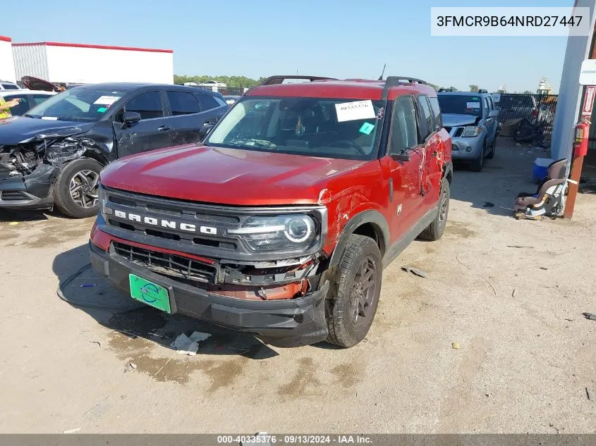 2022 Ford Bronco Sport Big Bend VIN: 3FMCR9B64NRD27447 Lot: 40335376