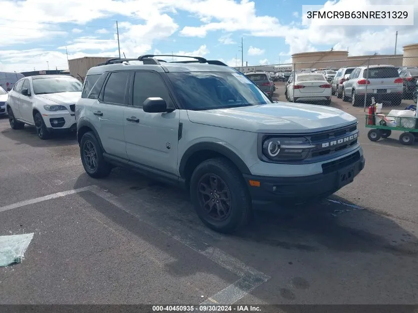 2022 Ford Bronco Sport Big Bend VIN: 3FMCR9B63NRE31329 Lot: 40450935