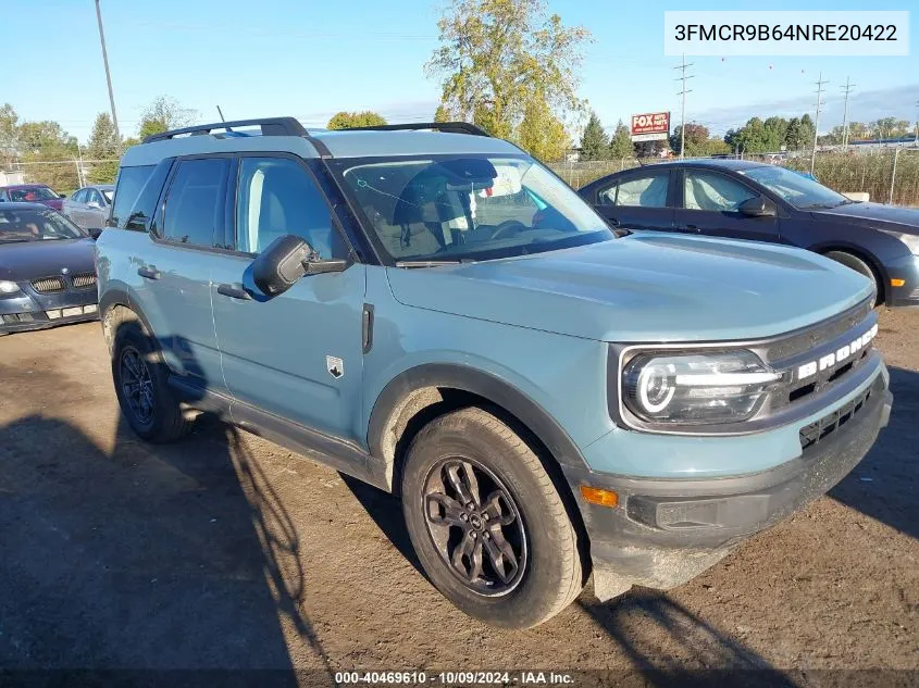 2022 Ford Bronco Sport Big Bend VIN: 3FMCR9B64NRE20422 Lot: 40469610