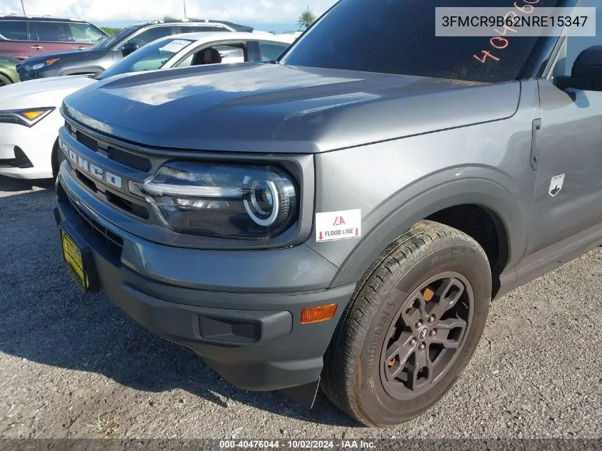 2022 Ford Bronco Sport Big Bend VIN: 3FMCR9B62NRE15347 Lot: 40476044