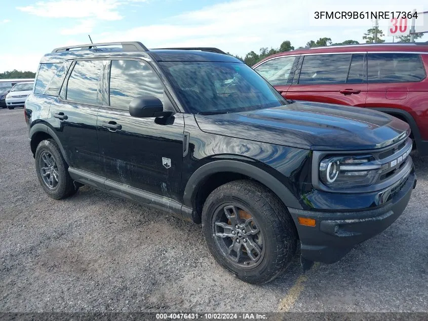 2022 Ford Bronco Sport Big Bend VIN: 3FMCR9B61NRE17364 Lot: 40476431