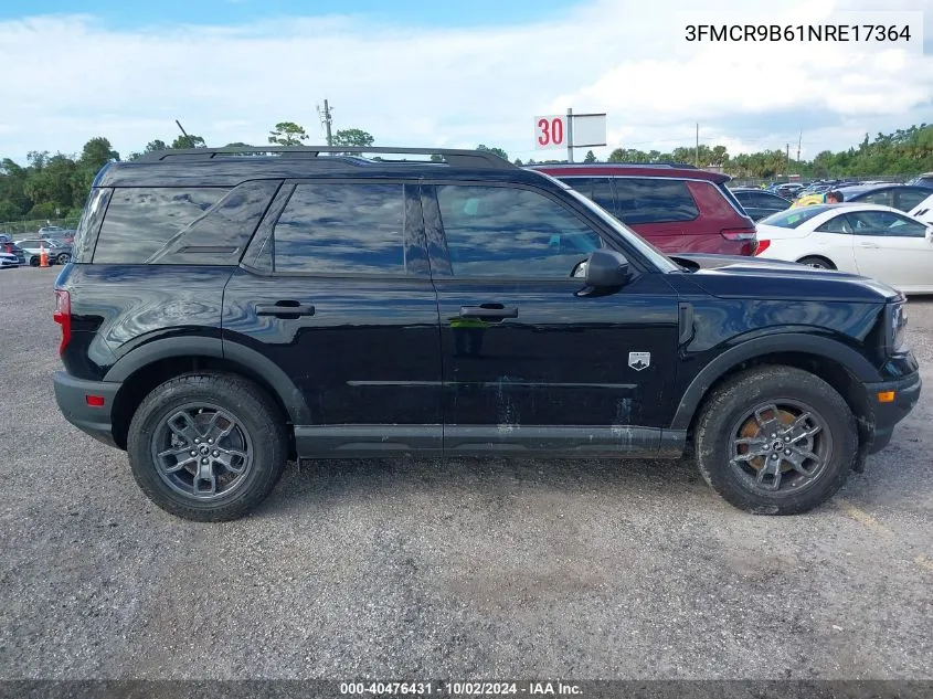 2022 Ford Bronco Sport Big Bend VIN: 3FMCR9B61NRE17364 Lot: 40476431