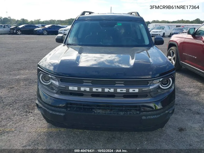 2022 Ford Bronco Sport Big Bend VIN: 3FMCR9B61NRE17364 Lot: 40476431