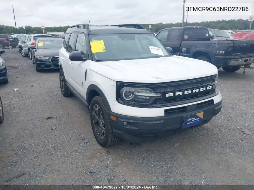 2022 Ford Bronco Sport Outer Banks VIN: 3FMCR9C63NRD22786 Lot: 40479827