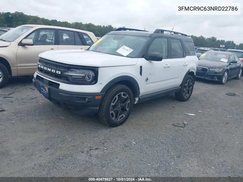 2022 Ford Bronco Sport Outer Banks VIN: 3FMCR9C63NRD22786 Lot: 40479827