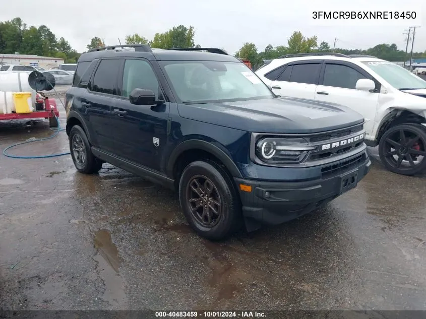 2022 Ford Bronco Sport Big Bend VIN: 3FMCR9B6XNRE18450 Lot: 40483459