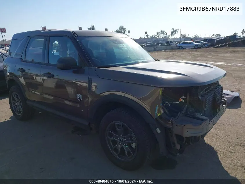 2022 Ford Bronco Sport Big Bend VIN: 3FMCR9B67NRD17883 Lot: 40484675