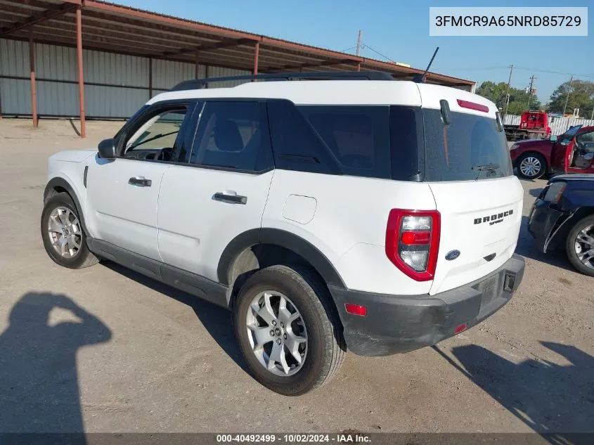 2022 Ford Bronco Sport VIN: 3FMCR9A65NRD85729 Lot: 40492499