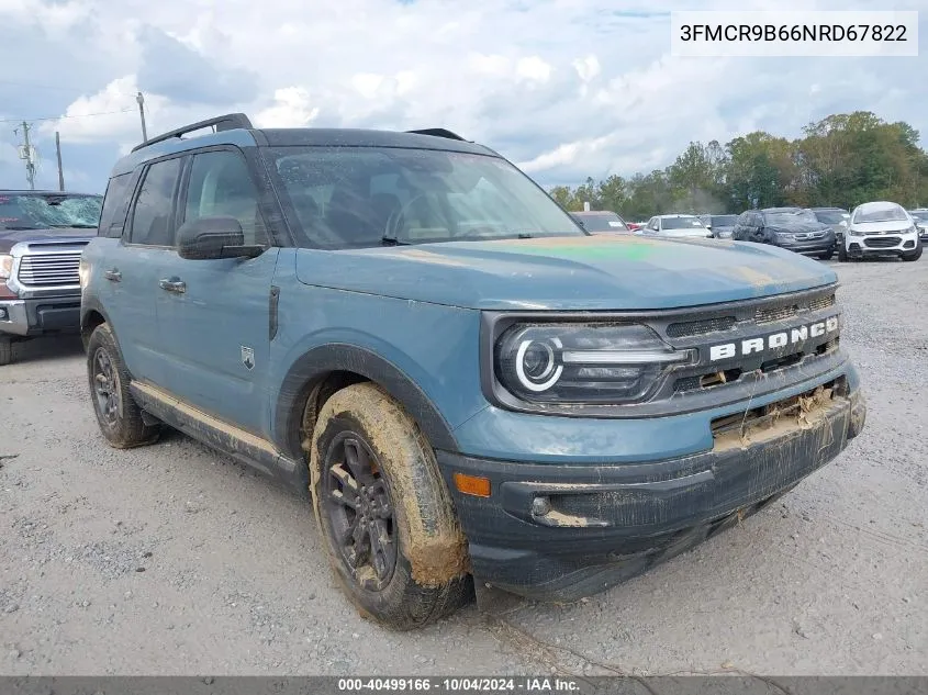 2022 Ford Bronco Sport Big Bend VIN: 3FMCR9B66NRD67822 Lot: 40499166