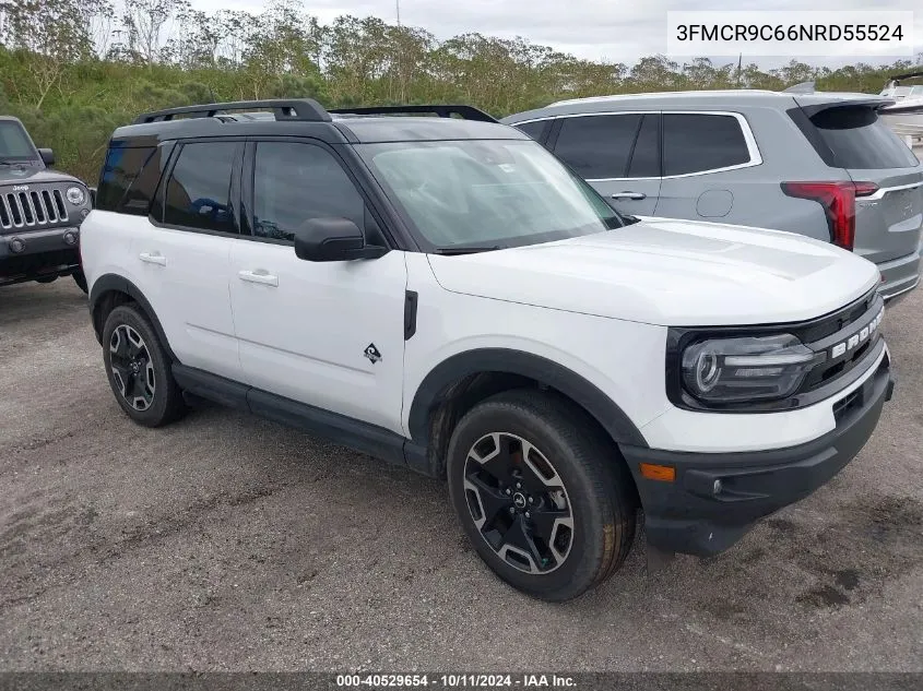 2022 Ford Bronco Sport Outer Banks VIN: 3FMCR9C66NRD55524 Lot: 40529654