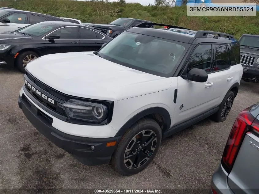 2022 Ford Bronco Sport Outer Banks VIN: 3FMCR9C66NRD55524 Lot: 40529654