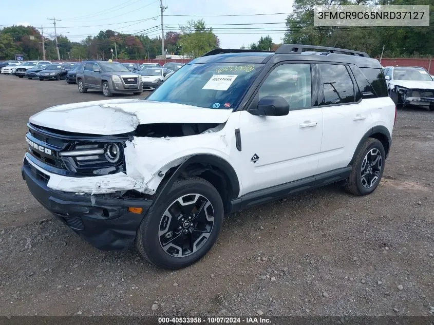 2022 Ford Bronco Sport Outer Banks VIN: 3FMCR9C65NRD37127 Lot: 40533958