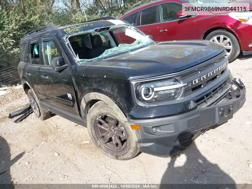 2022 Ford Bronco Sport Big Bend VIN: 3FMCR9B69NRD44115 Lot: 40562423