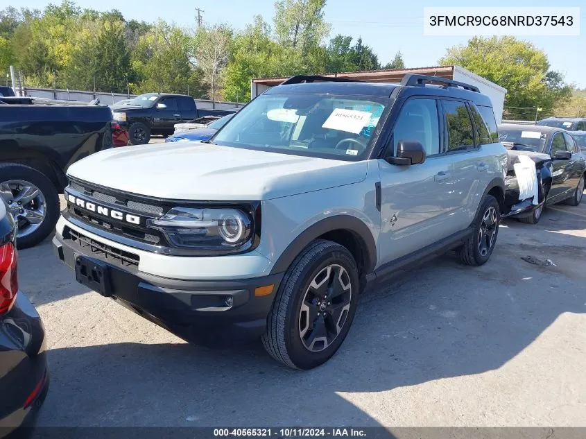 3FMCR9C68NRD37543 2022 Ford Bronco Sport Outer Banks