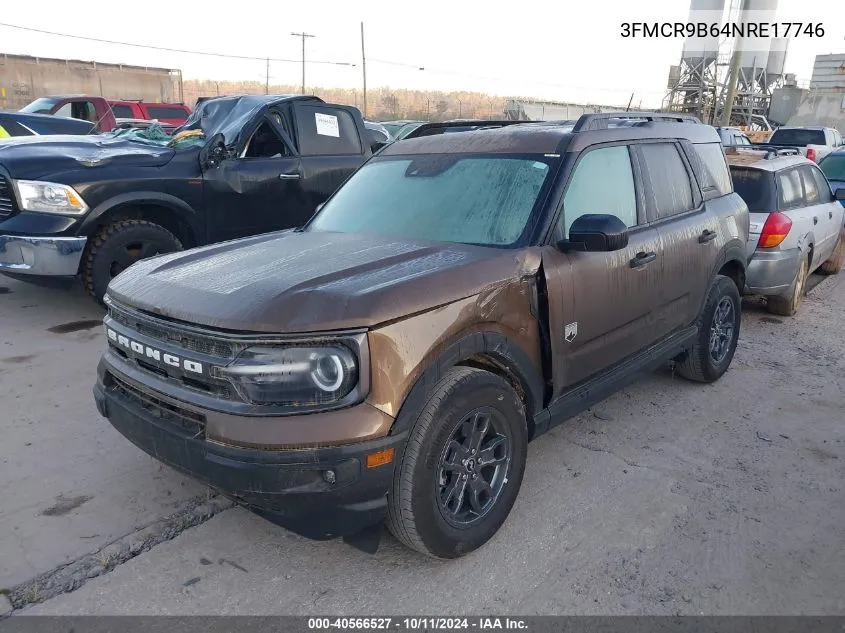 2022 Ford Bronco Sport Big Bend VIN: 3FMCR9B64NRE17746 Lot: 40566527