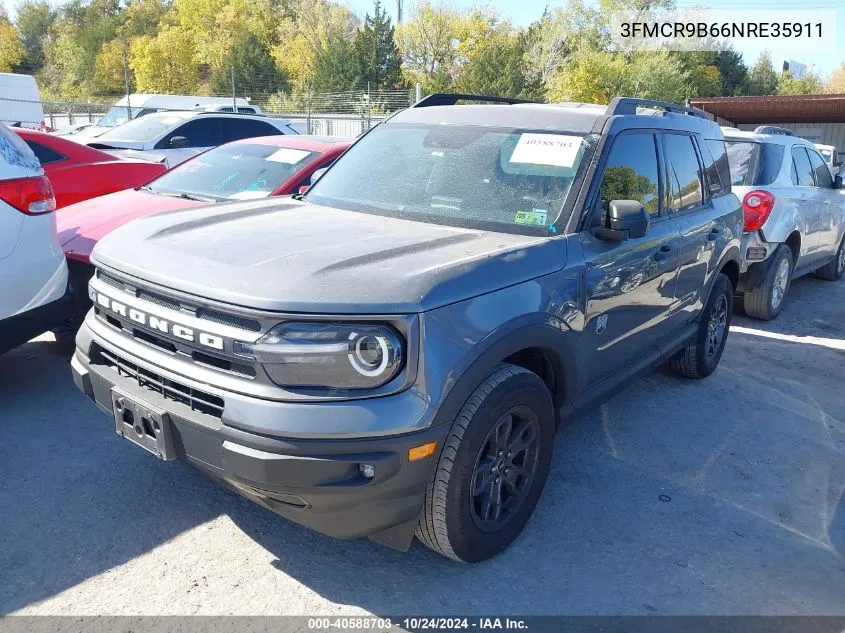 2022 Ford Bronco Sport Big Bend VIN: 3FMCR9B66NRE35911 Lot: 40588703