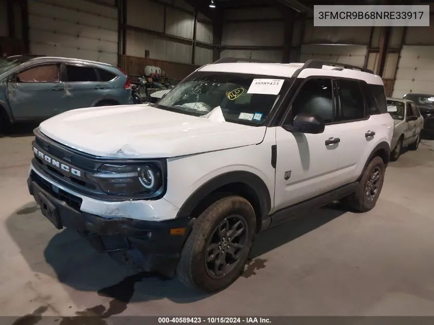 2022 Ford Bronco Sport Big Bend VIN: 3FMCR9B68NRE33917 Lot: 40589423