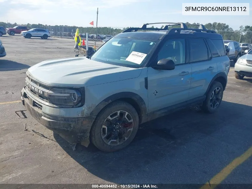 2022 Ford Bronco Sport Outer Banks VIN: 3FMCR9C60NRE13112 Lot: 40594452