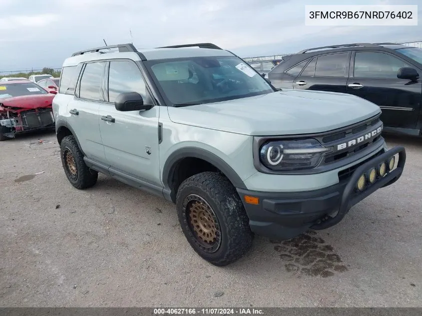 2022 Ford Bronco Sport Big Bend VIN: 3FMCR9B67NRD76402 Lot: 40627166