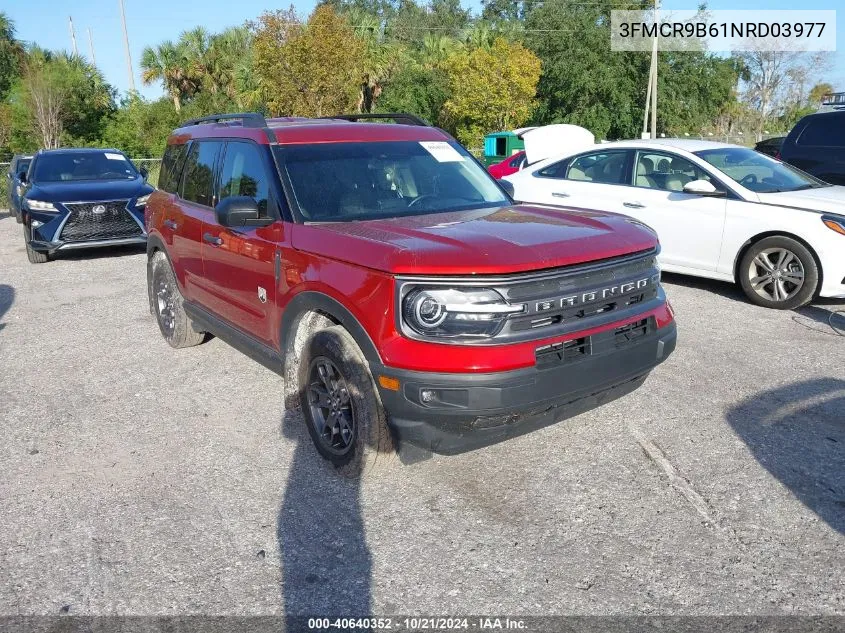 2022 Ford Bronco Sport Big Bend VIN: 3FMCR9B61NRD03977 Lot: 40640352