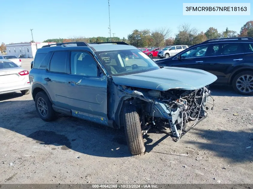 2022 Ford Bronco Sport Big Bend VIN: 3FMCR9B67NRE18163 Lot: 40642365